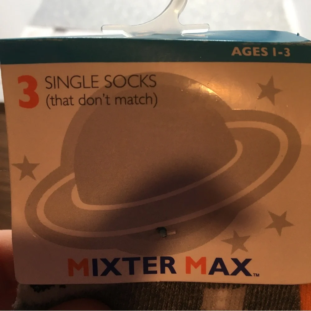 Lil miss matched single socks for ages 1-3